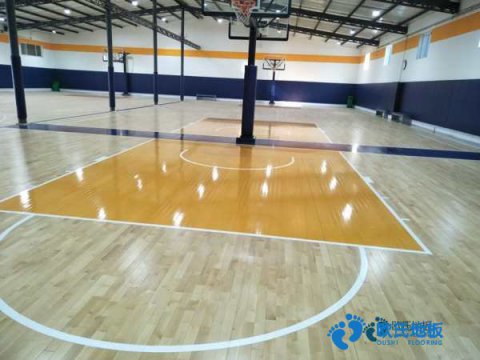 學?；@球木地板施工步驟