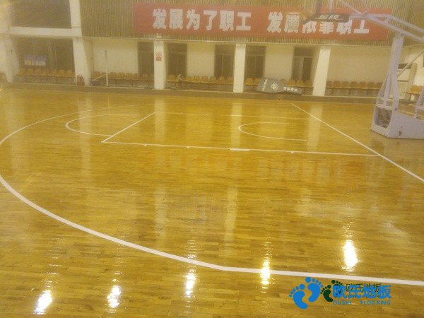 學(xué)校籃球運動木地板施工流程