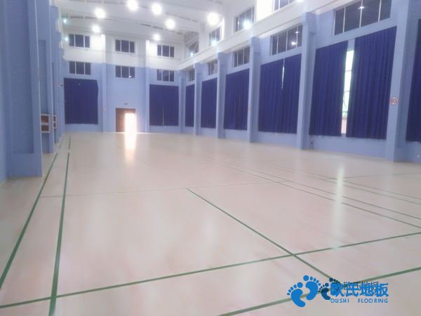 學?；@球館地板沖擊測試