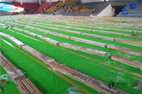 國(guó)標(biāo)籃球館地板施工工藝